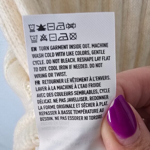 American Eagle Ribbed Knit Long Sleeve Sweater Dress - Beige - Picture 5 of 11